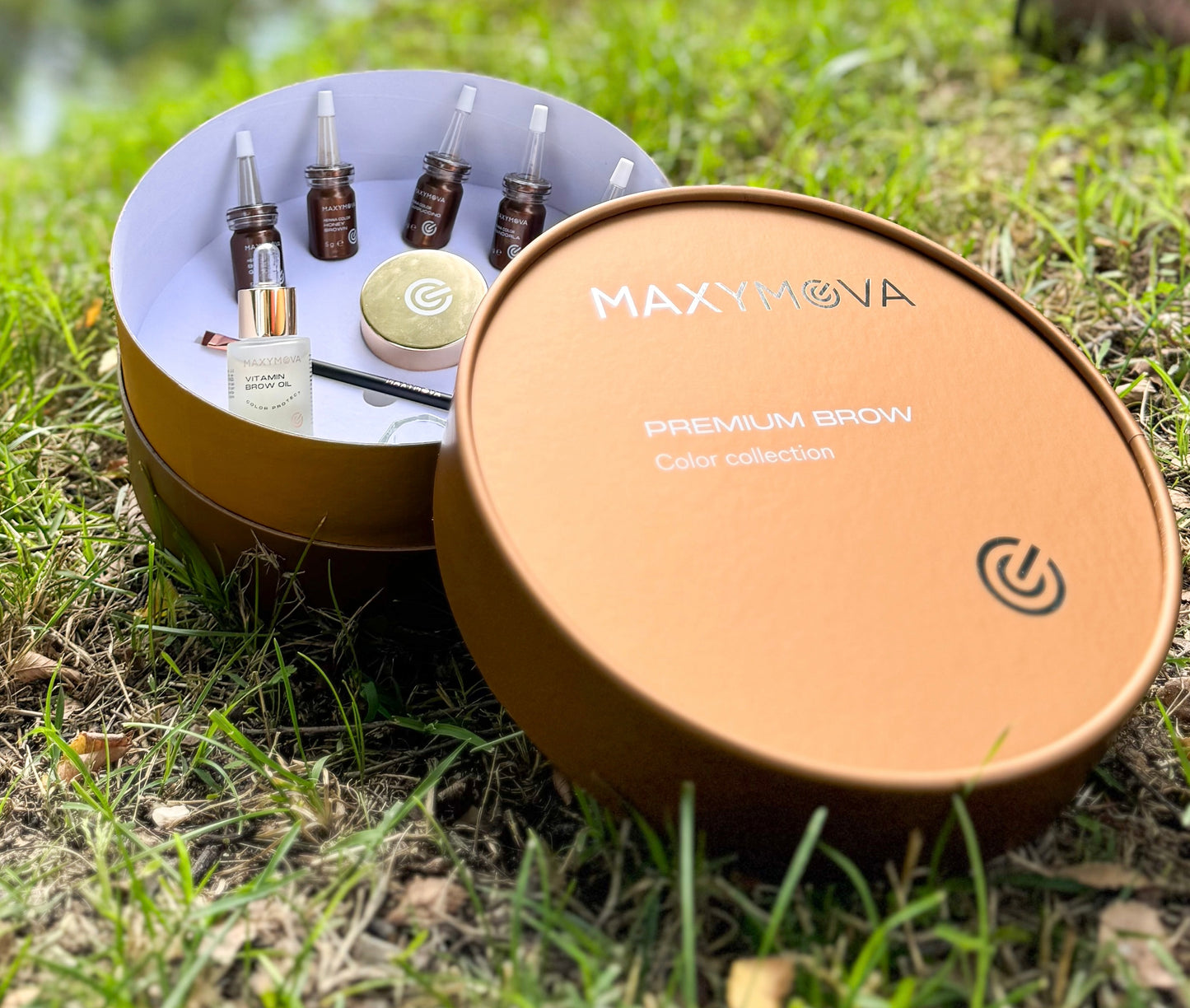 Premium Brow Color Collection - Kit with 6 shades henna and accessories