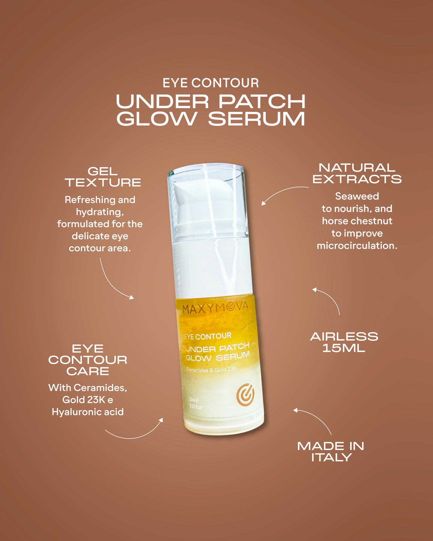 Set 10 Under Patch Glow Serum, cuidado para el contorno de ojos con 23K