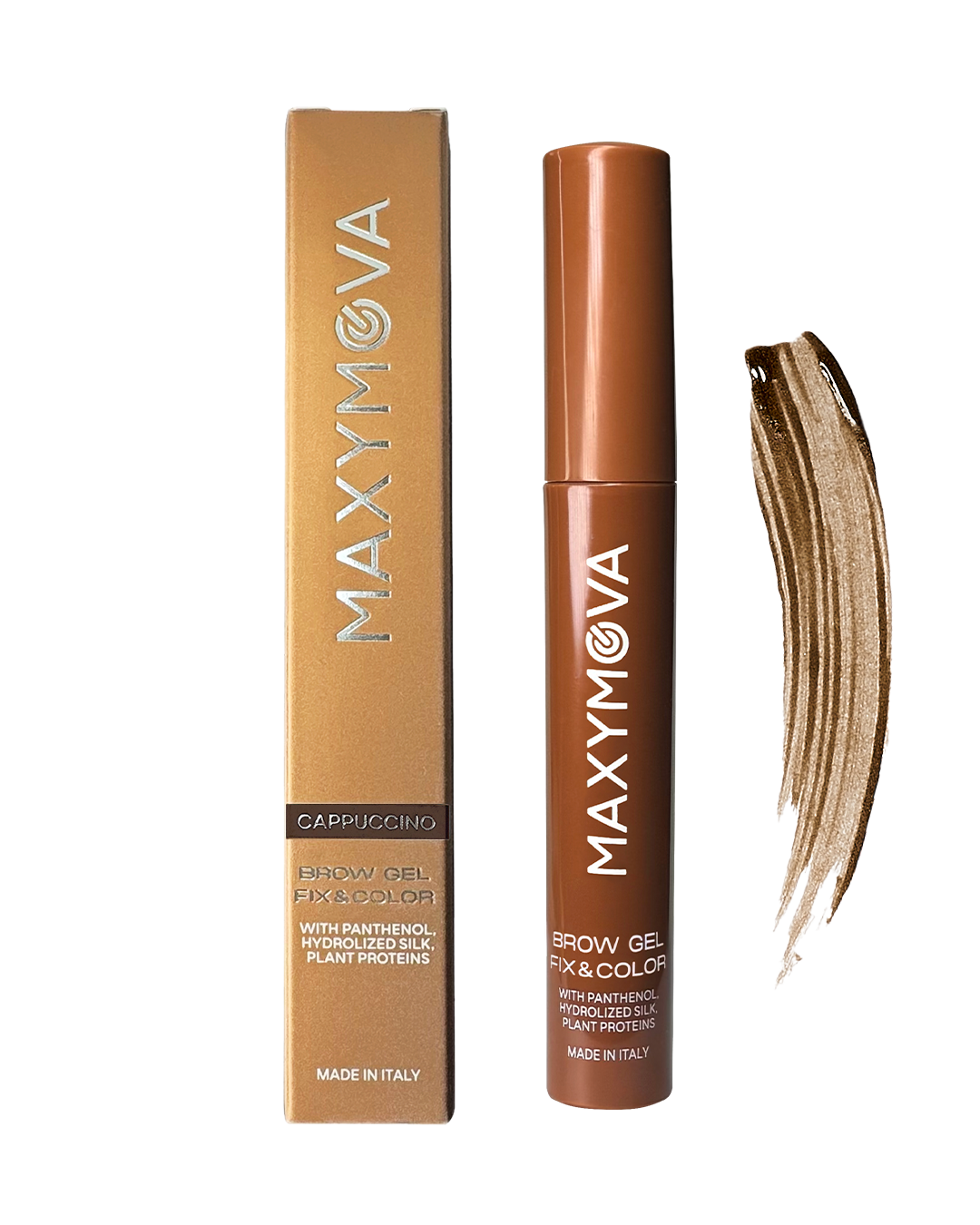 BROW GEL WITH COLOR FOR FULLER, DEFINED BROWS ALL DAY LONG. MAXYMOVA