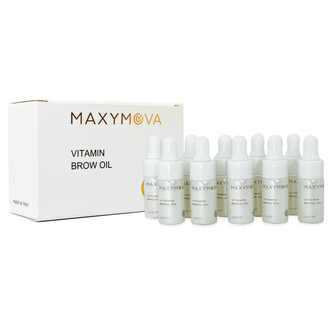 Set 10 pz  Vitamin Brow Oil 3,4 ml  dopo hennè o laminazione sopracciglia