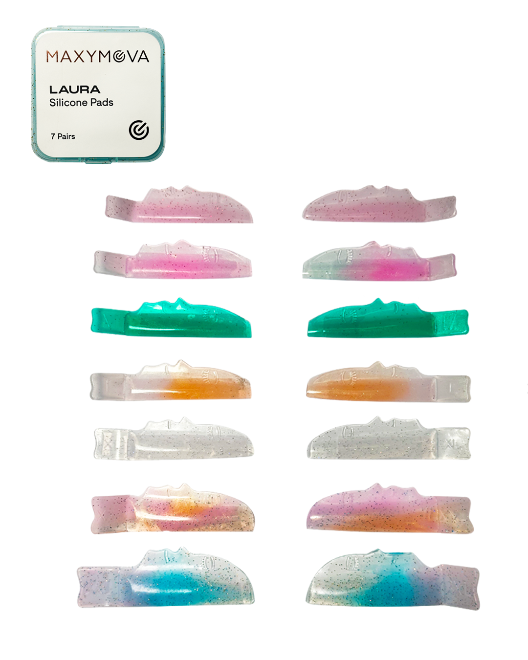 LAURA Silicone Eyelash LU Curl Shields - 7 Sizes for Perfect Lash Lifting
