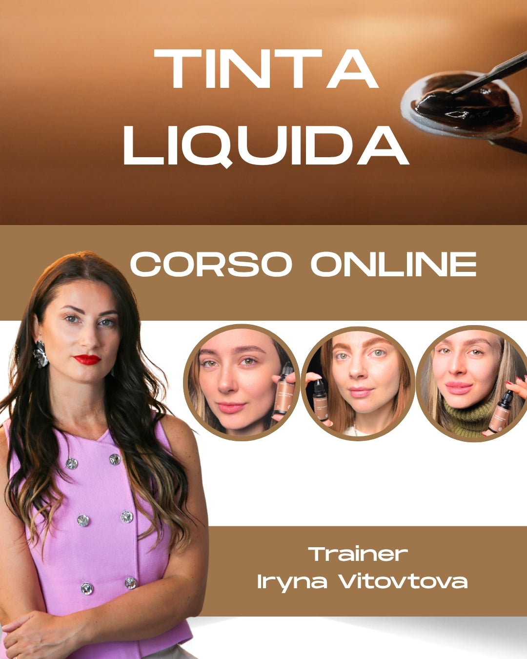 Video Corso di Colorazione Sopracciglia con Tinta Liquida MAXYMOVA- con Trainer Iryna Vitovtova