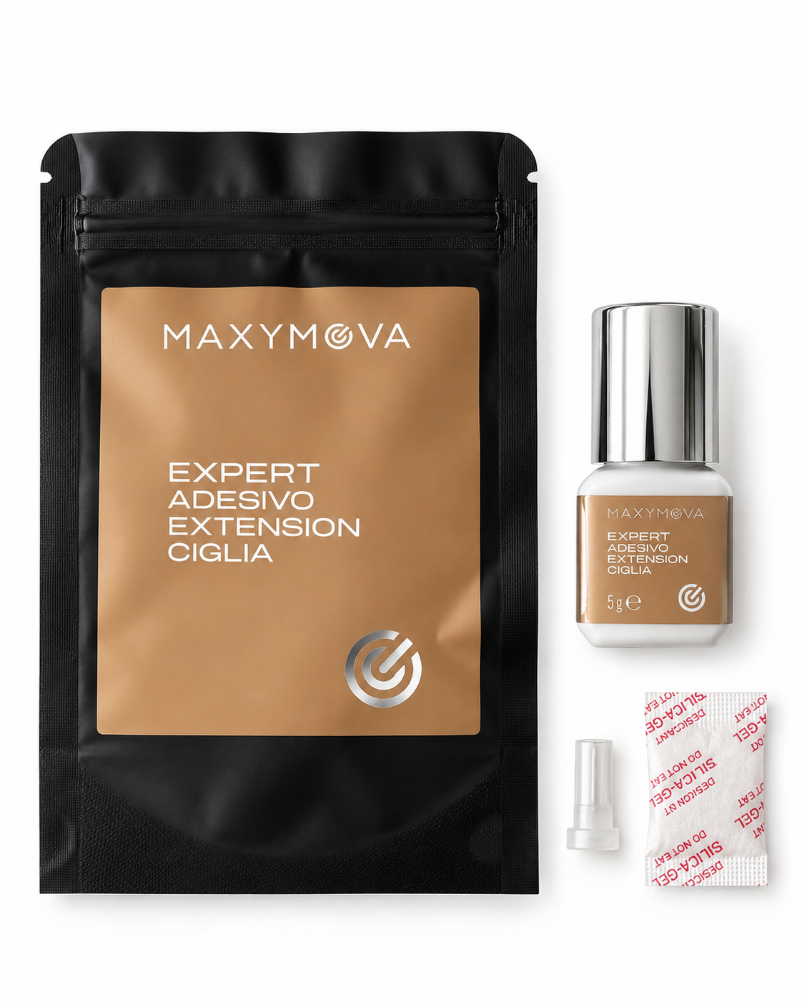 EXPERT Eyelash Extension Adhesive – Professional Fast-Drying Lash Glue, 0.5 Sec – Up to 7–8 Weeks Retention – MAXYMOVA
