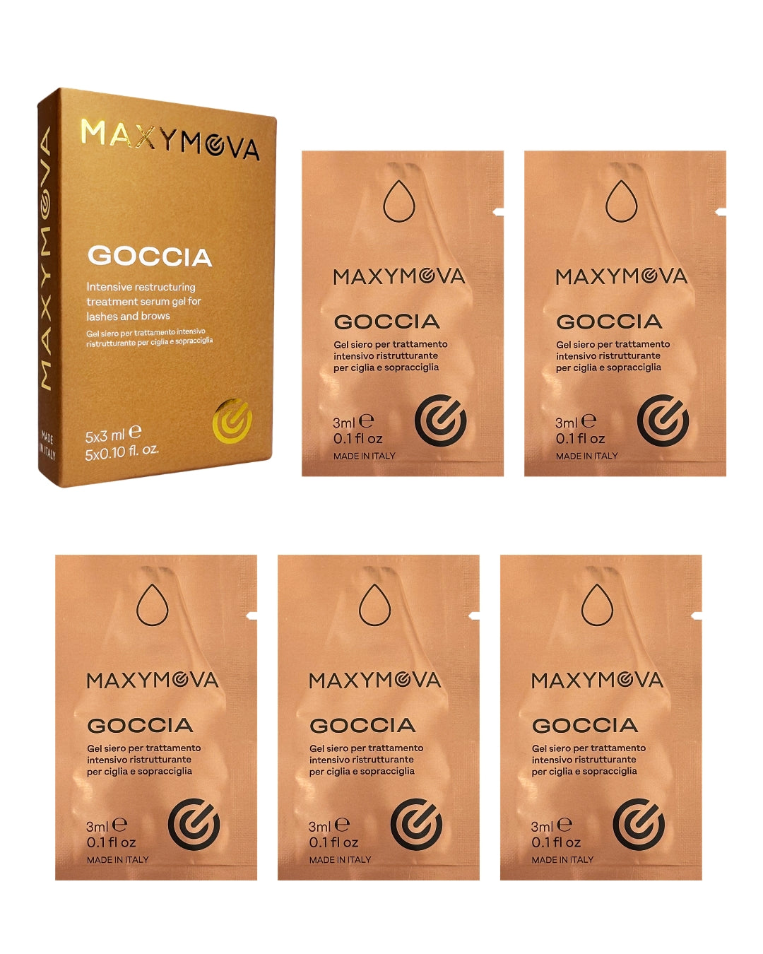 Goccia Restructuring Keratin Serum in sachet 3 ml*5