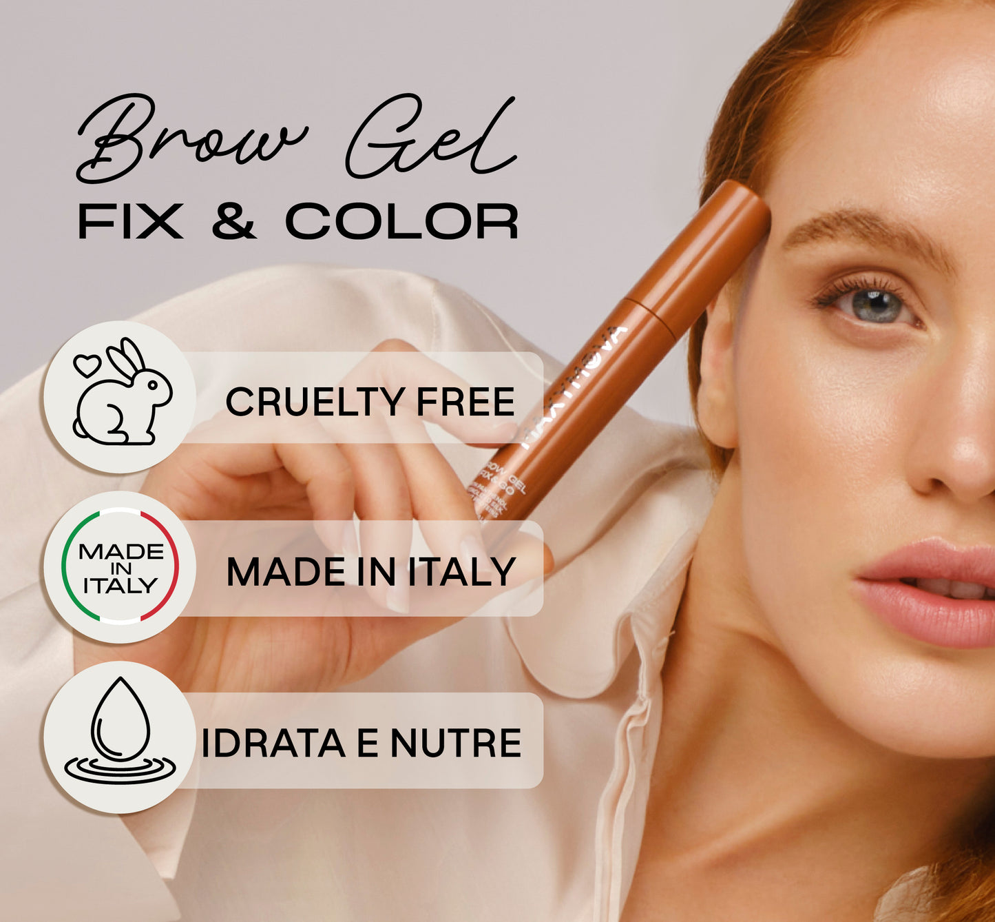 GEL PER SOPRACCIGLIA FIX&GO E FIX&COLOR – GEL FISSANTE E COLORATO PER SOPRACCIGLIA PERFETTE DOPO LA LAMINAZIONE