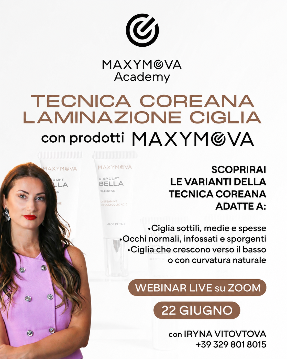 WEBINAR Laminazione Tecnica Coreana MAXYMOVA - in diretta il 22 giugno, lingua italiana