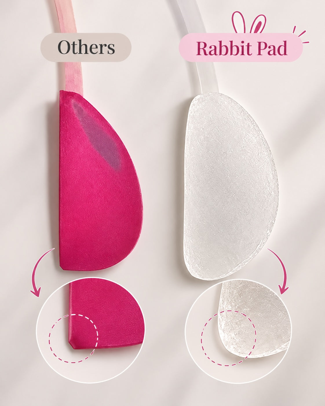 RABBIT Silicone Lash Lift Shields – 9 Pairs | Sizes 0–8 | Ideal for Korean Lash Lamination