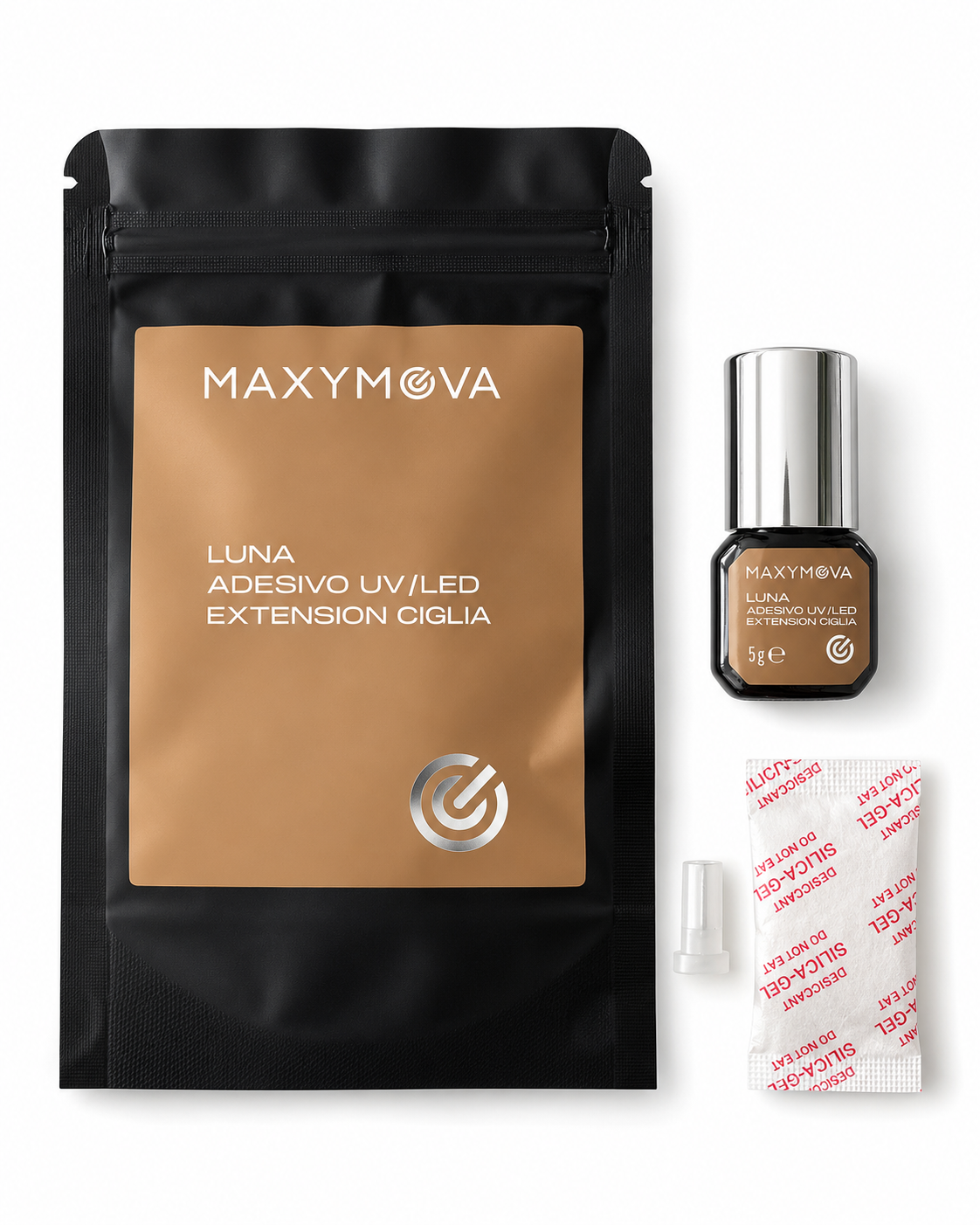 MAXYMOVA LUNA UV/LED Eyelash Extension Adhesive – Professional Lash Glue, 5 g