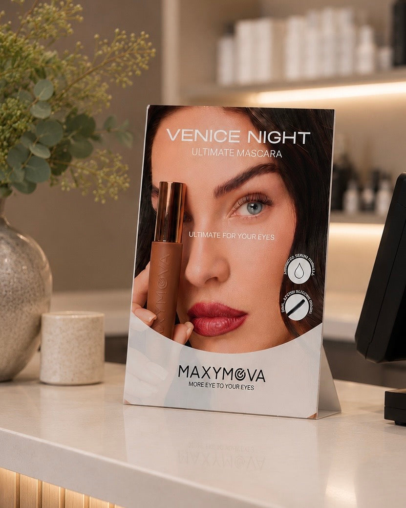 COUNTER DISPLAY STAND MASCARA MAXYMOVA – IDEAL FOR BEAUTY SALONS
