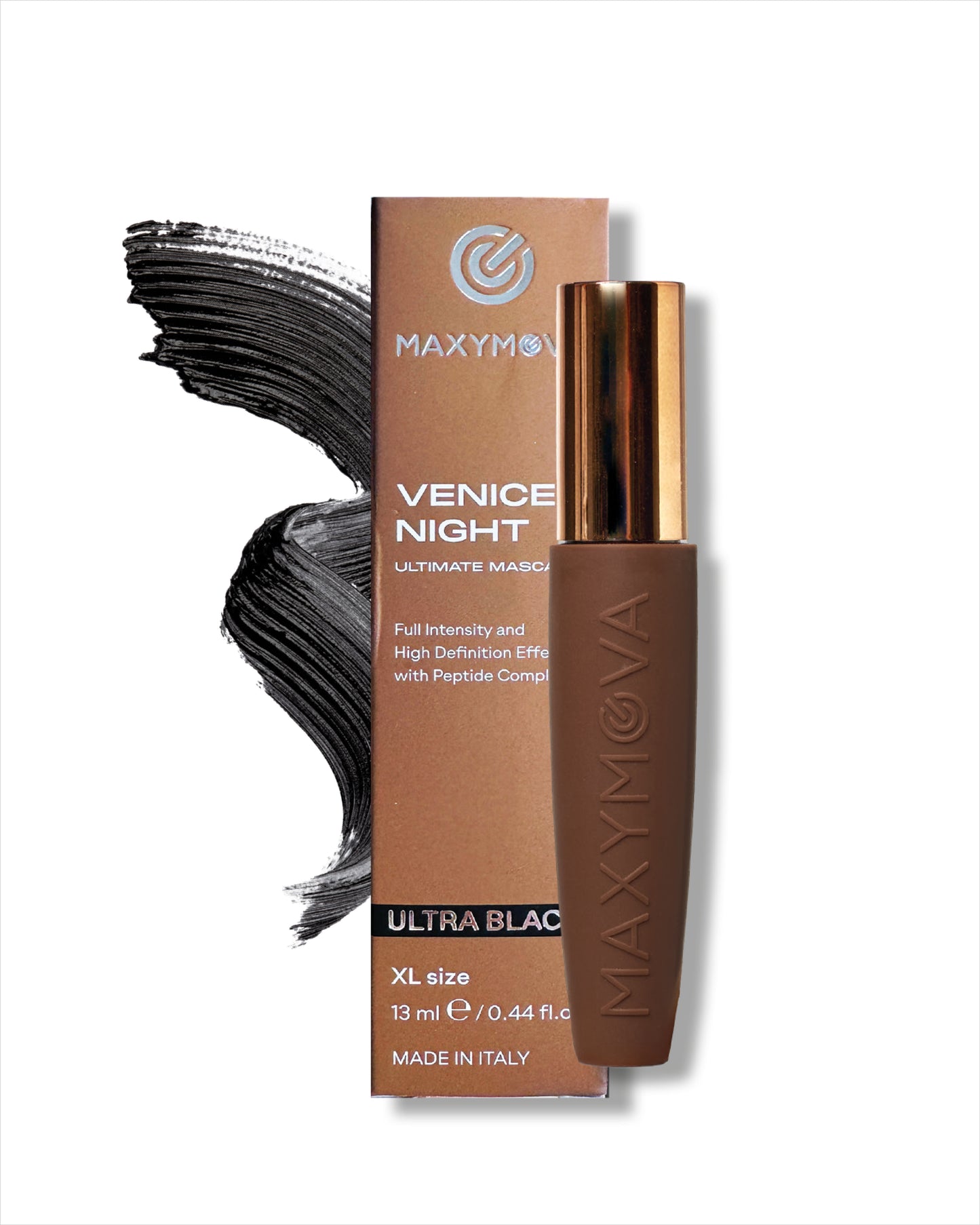 SET 10 MAXYMOVA Venice Night Mascara for Definition, Curl & Length – Ultra Black XL 13 ml