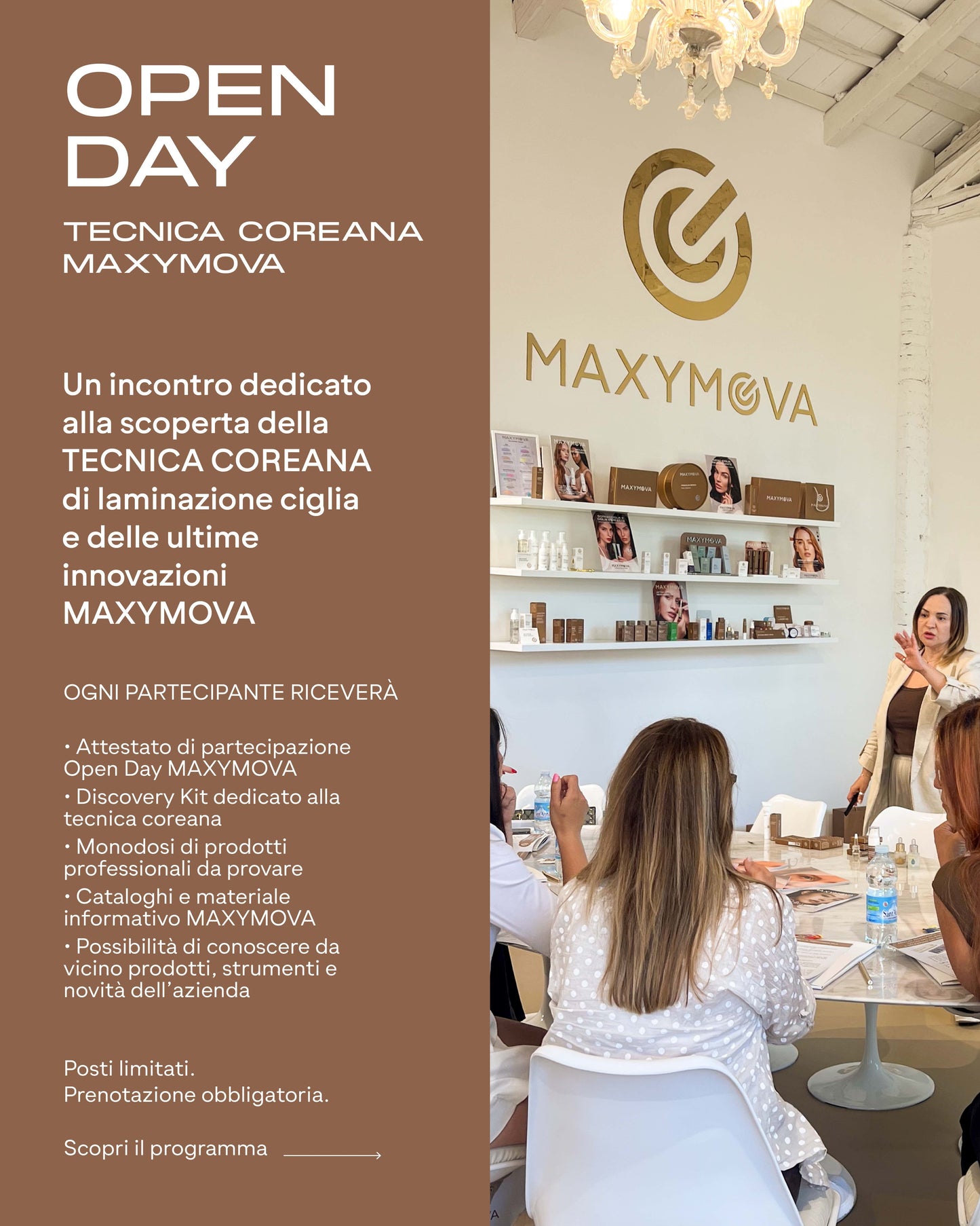 OPEN DAY LAMINAZIONE COREANA MAXYMOVA