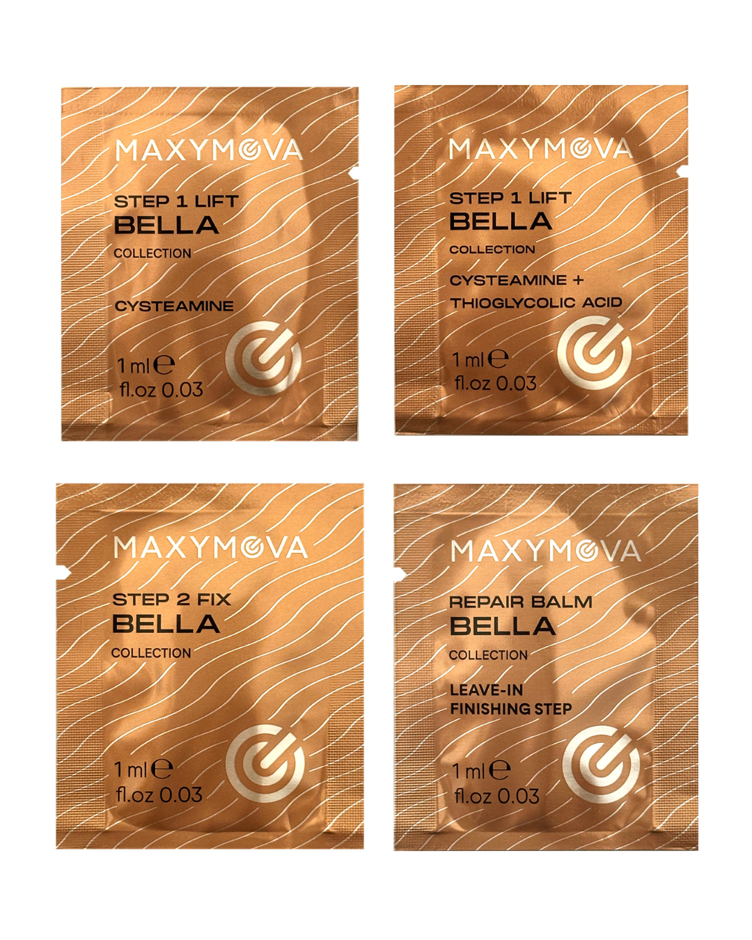 Discovery Kit Monodose Sachets – Bella Collection Korean Lash & Brow System –  4 x 1 ml