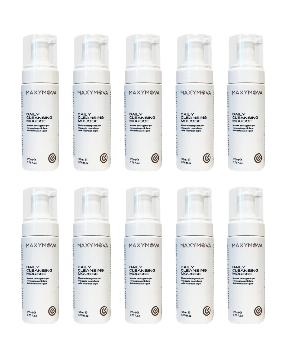 SET 10 unidades de mousse limpiadora de 170 ml con manzanilla y hamamelis
