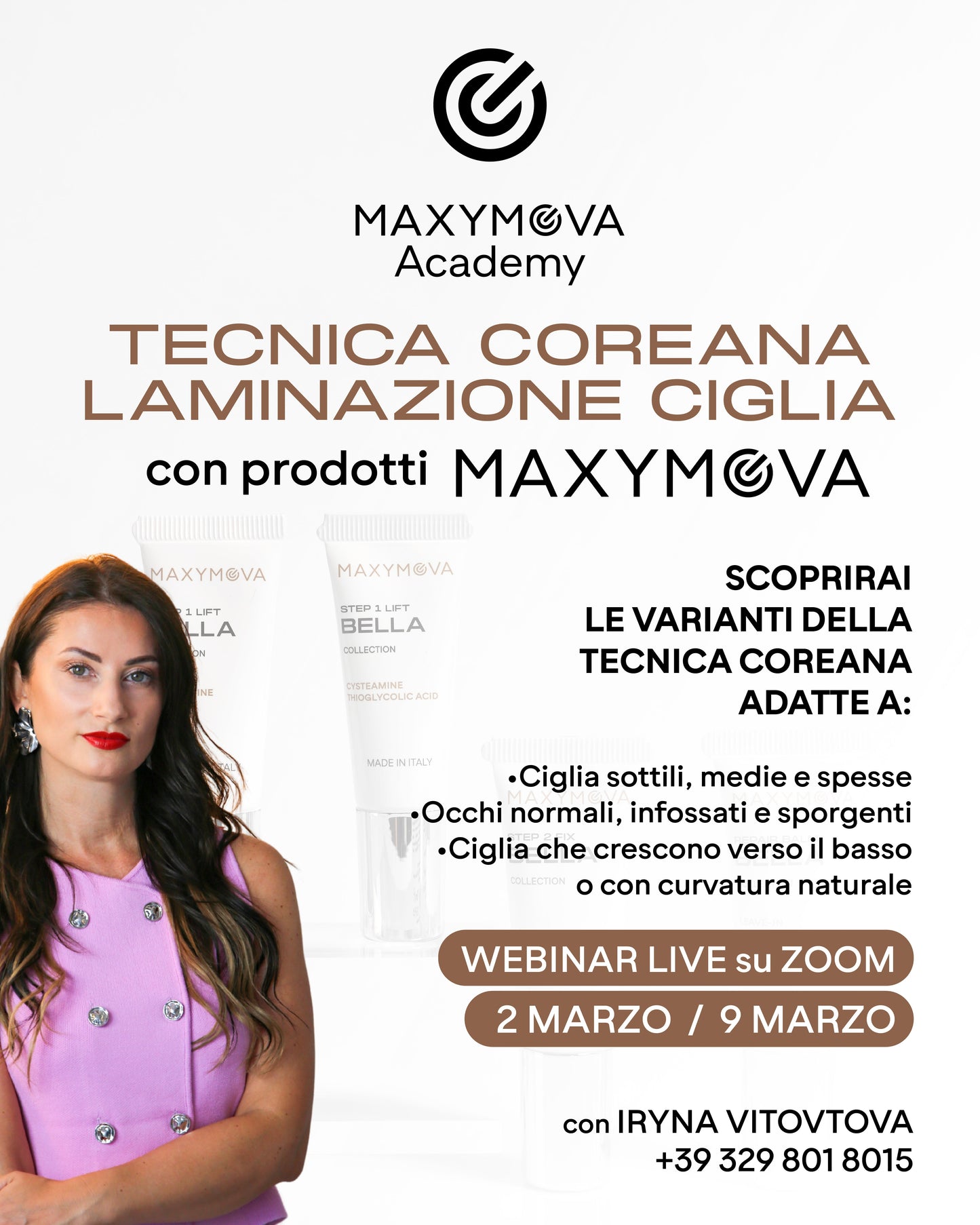 WEBINAR Laminazione Tecnica Coreana MAXYMOVA - in diretta, lingua italiana