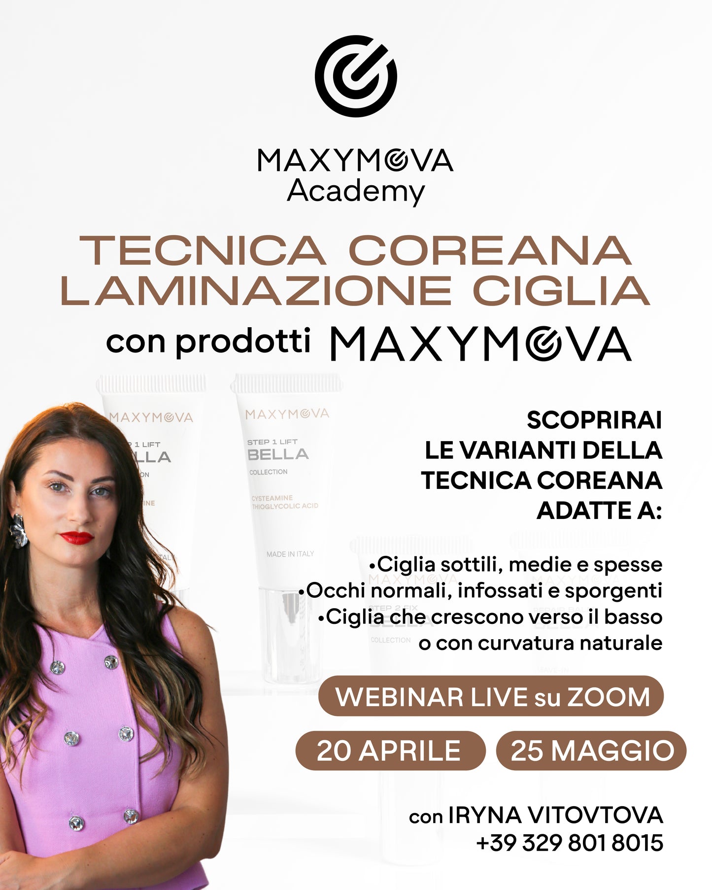 WEBINAR Laminazione Tecnica Coreana MAXYMOVA - in diretta 20 aprile e 25 maggio, lingua italiana
