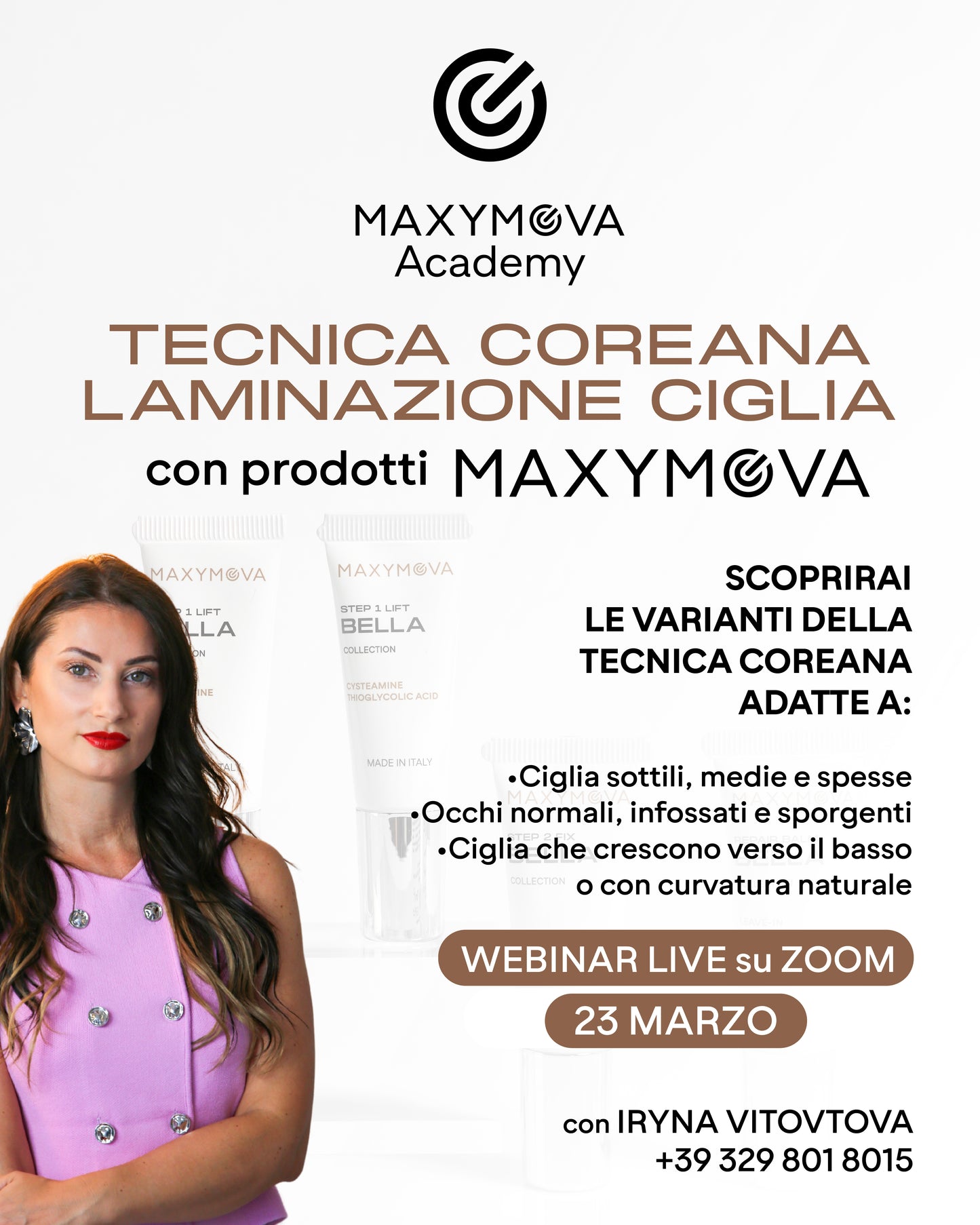 WEBINAR Laminazione Tecnica Coreana MAXYMOVA - in diretta 23 marzo, lingua italiana