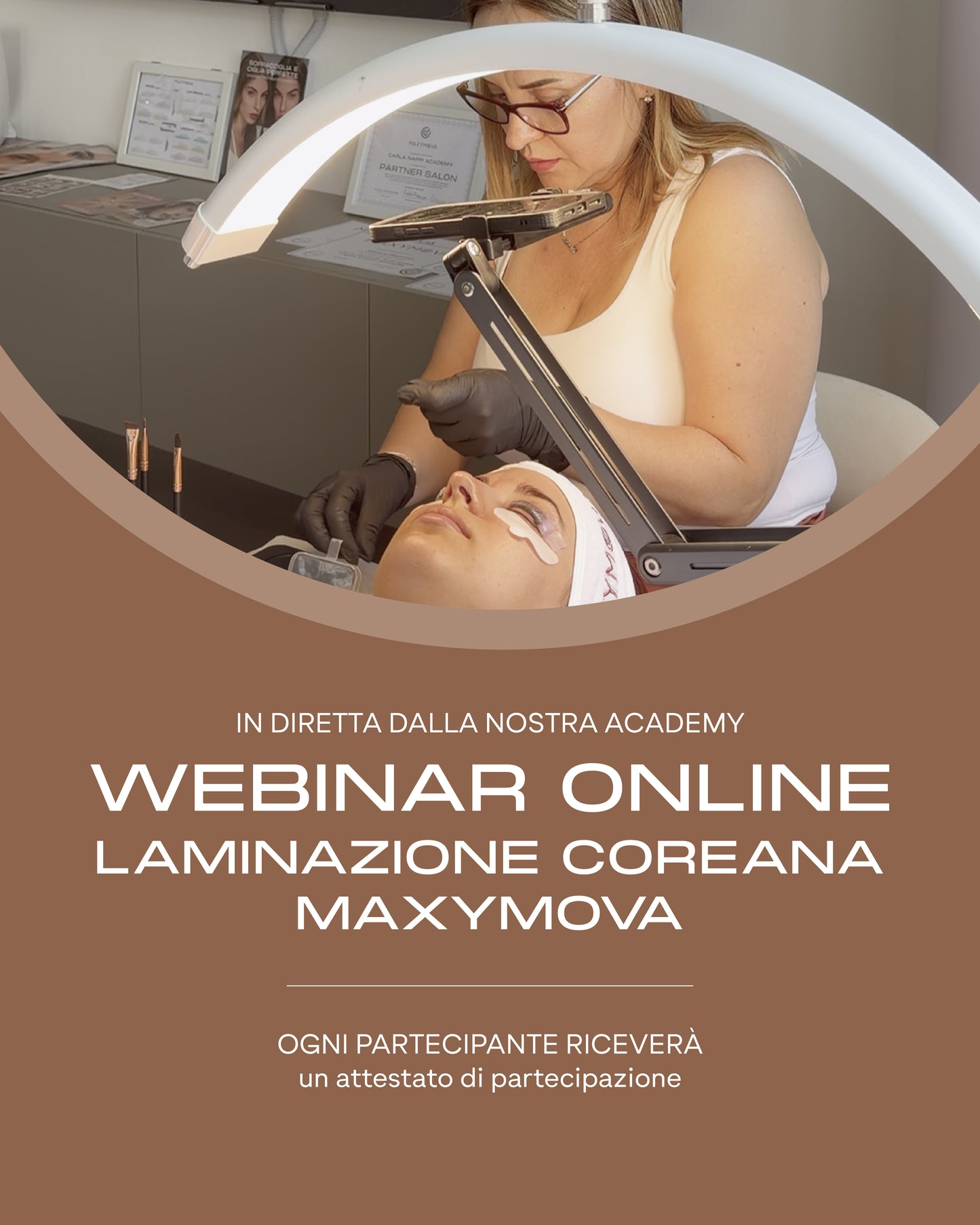 WEBINAR LAMINAZIONE COREANA CON BELLA COLLECTION MAXYMOVA- ONLINE