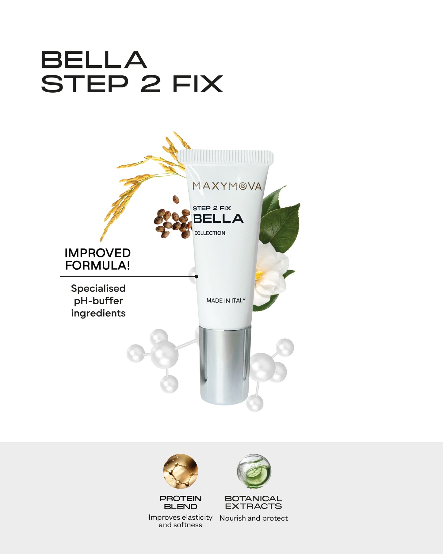 Bella Collection Step 2  Fixing Cream for Brow and Lash Lamination - 10ml tube