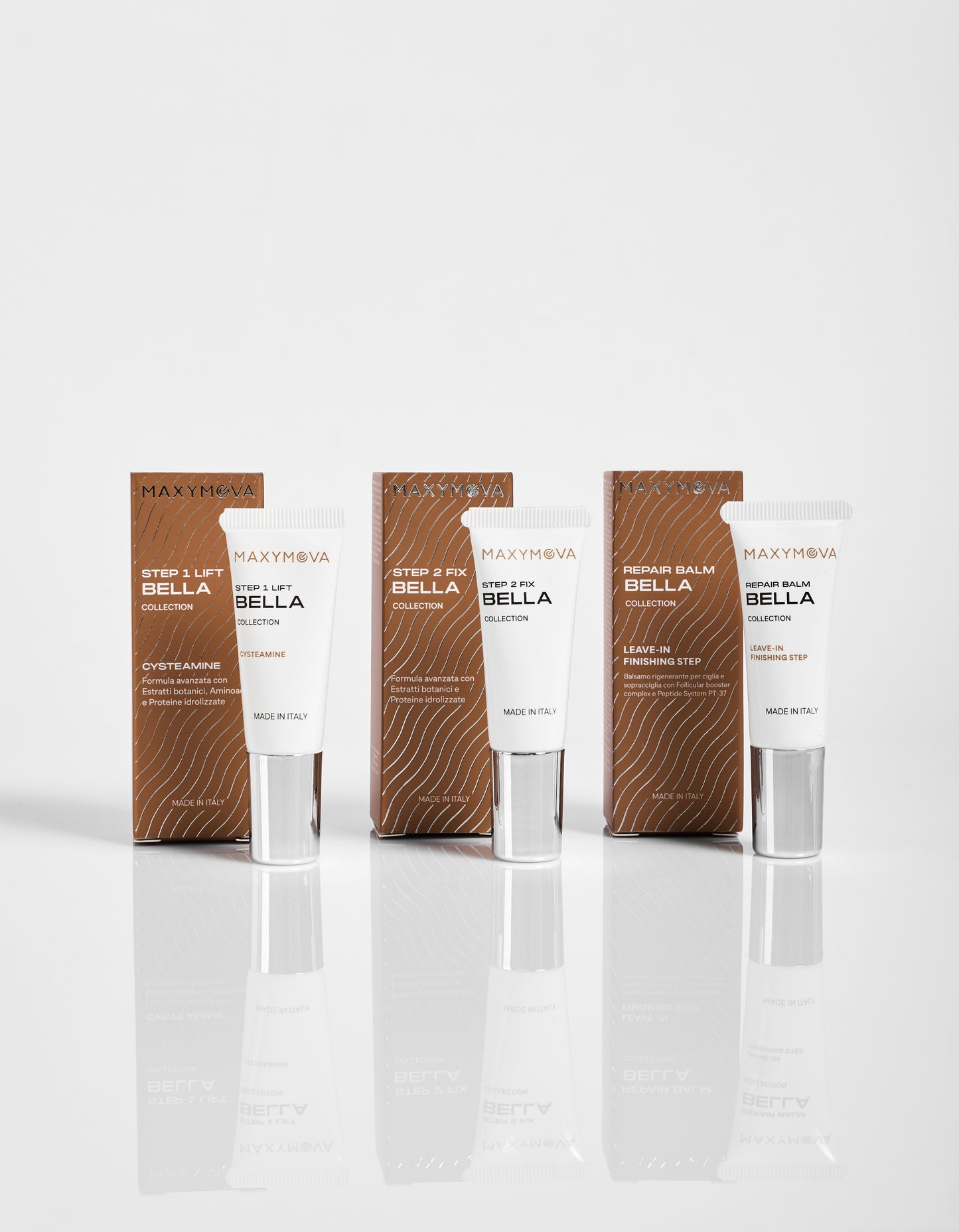 KIT BELLA COLLECTION CYSTEAMINE LASH & BROW LAMINATION- 3 TUBES