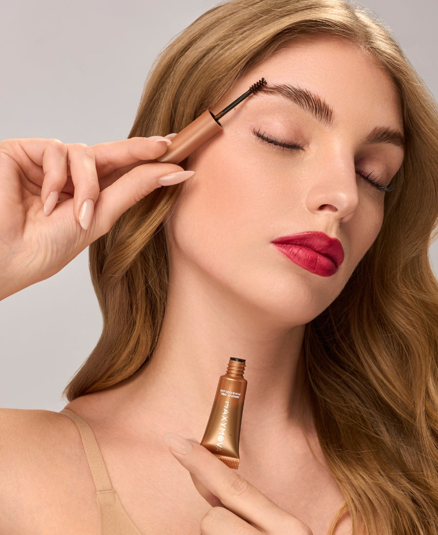 SET 10 MINI BROW GEL WITH COLOR MAXYMOVA 2.5 ML