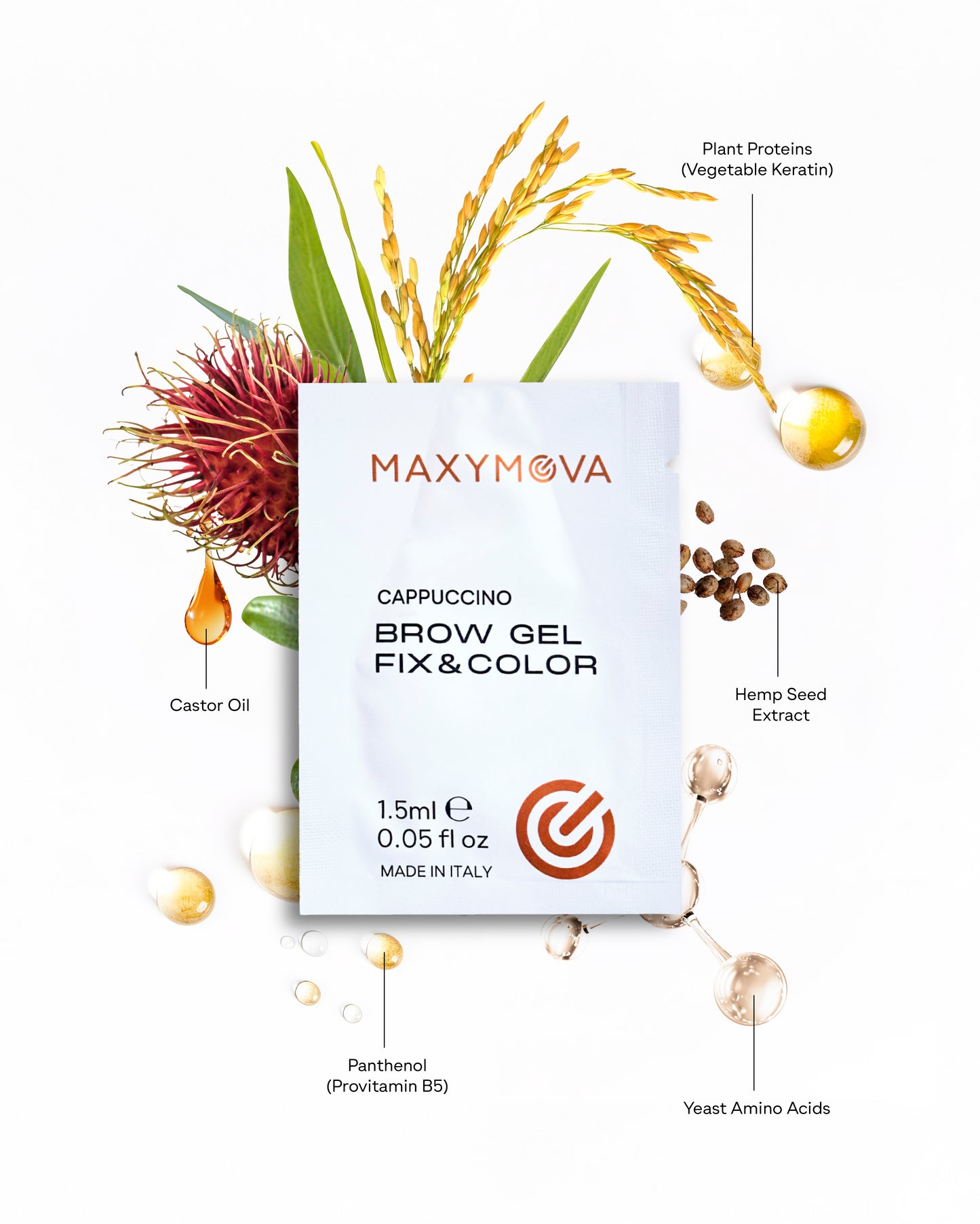 MONODOSE BROW GEL FIX&COLOR - AFTERCARE BROW LAMINATION FOR FULLER, DEFINED BROWS