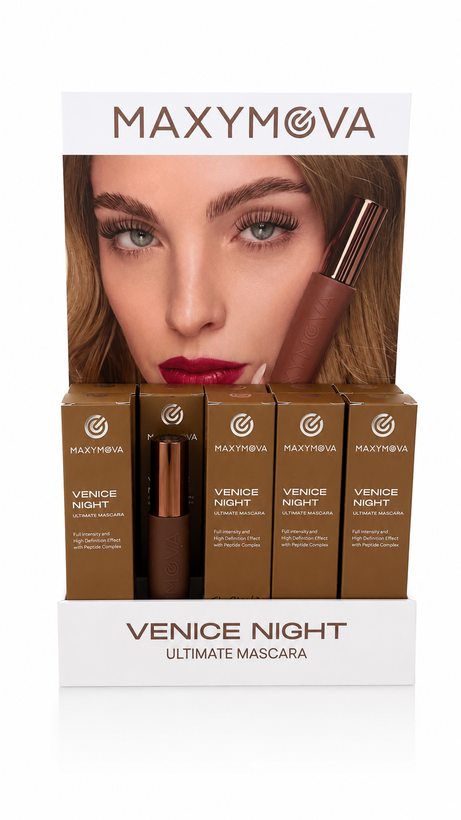 SET 10 MAXYMOVA Venice Night Mascara for Definition, Curl & Length – Ultra Black XL 13 ml